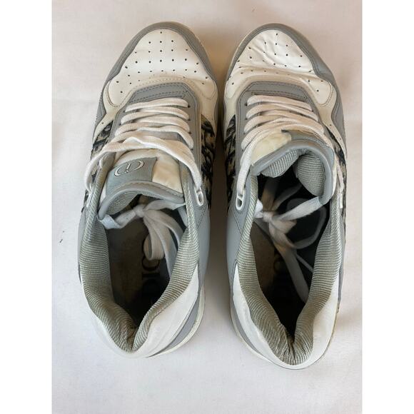 Men's DIOR B27 Low Top Sneaker Size 42/ Size 9- White/Gray - Picture 5 of 7